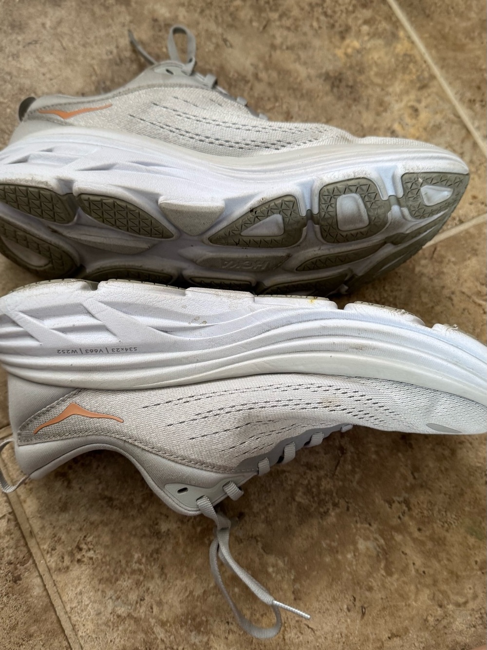 Women’s HOKA Bondi Wide Athletic Shoes - Picture 3 of 6